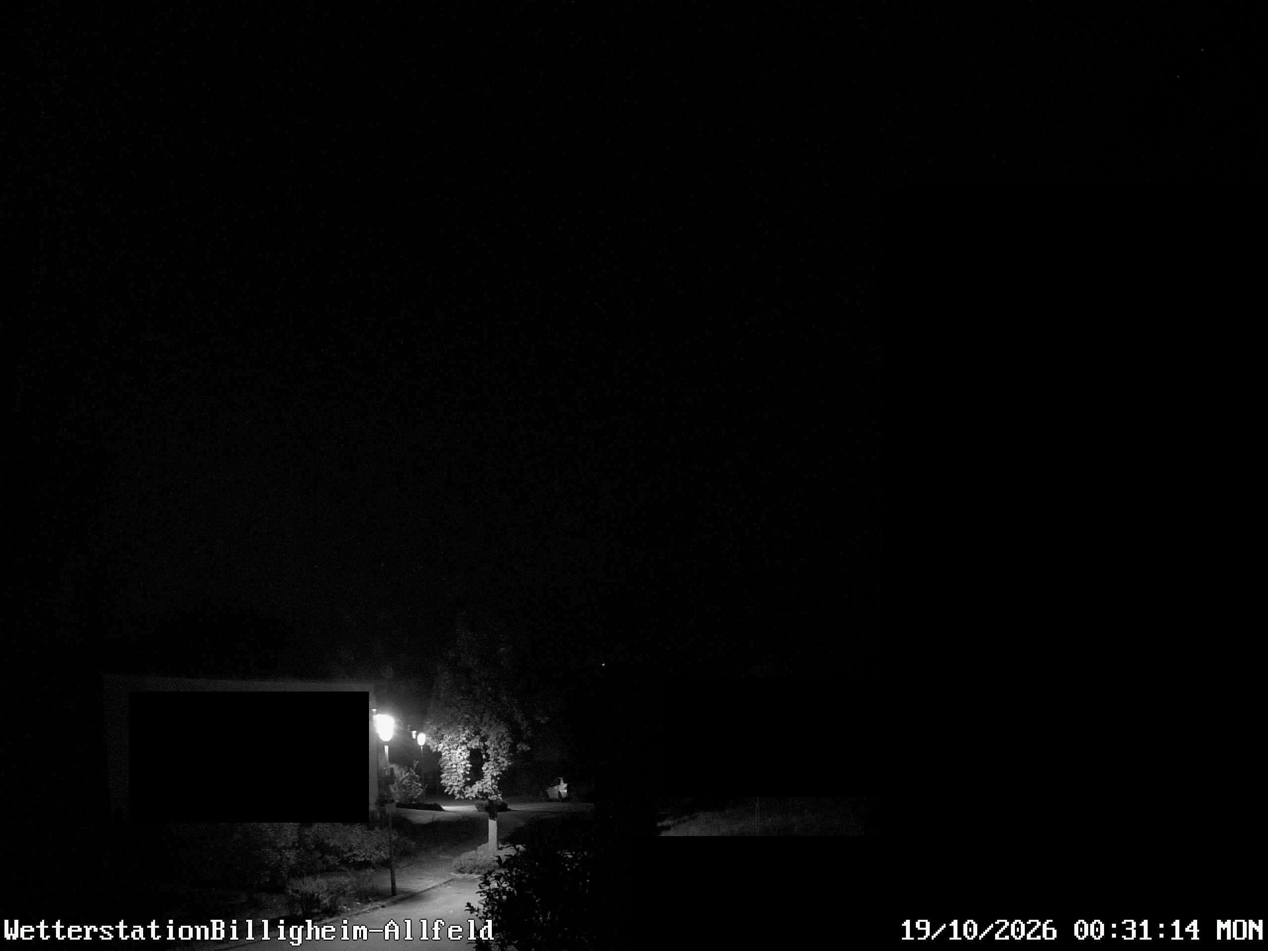 Livewetterbild - rund um die Uhr. Die Blickrichtung ist Nordwest - Richtung Odenwald.